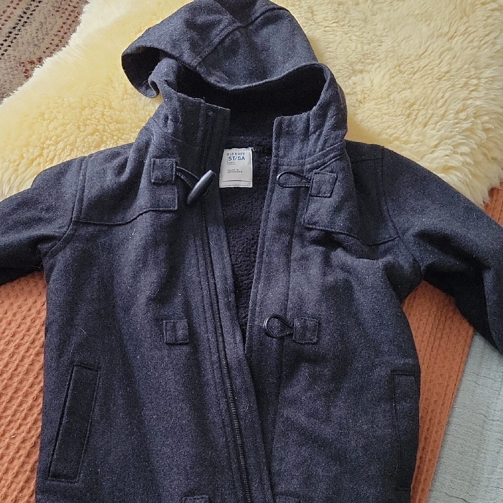 Old Navy Charcoal Kids Pea Coat